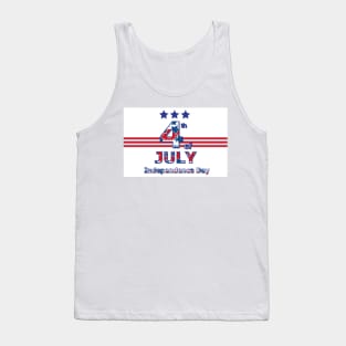 4th July celebration card Tank Top